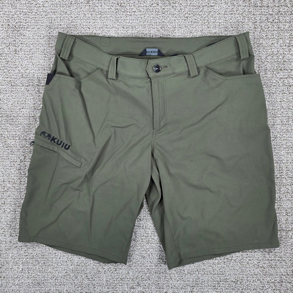KUIU Mens Switchback Shorts Size 40 Green Hiking Hunting Outdoor Cargo Shorts